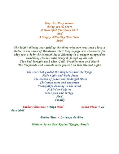 May this Holy seasons 2015