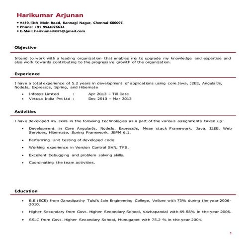 Harikumar_Resume