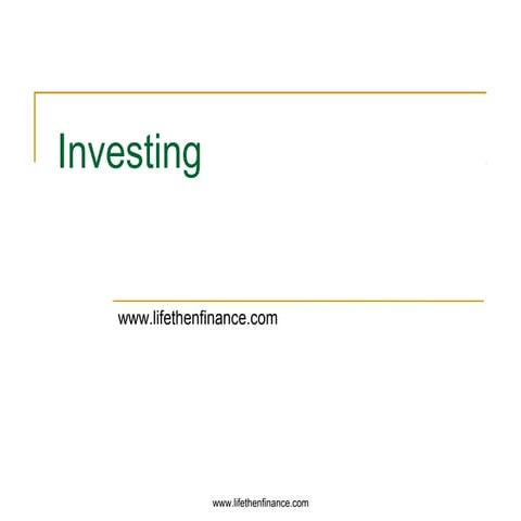 Basics of how to invest