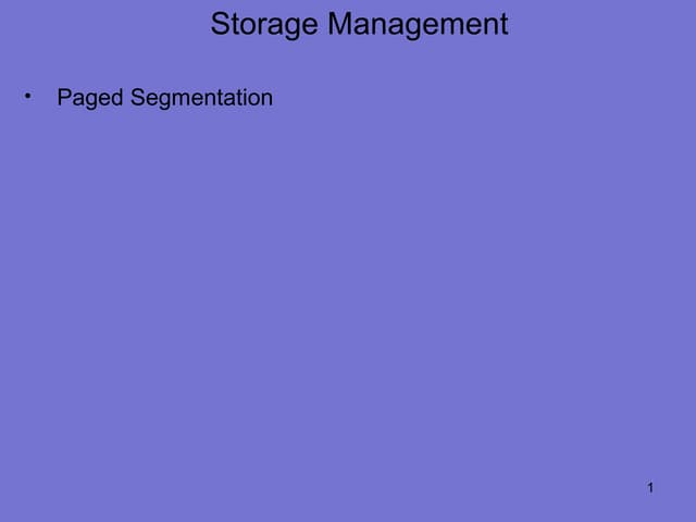 38 paged segmentation