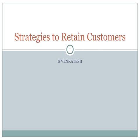 39.strategies to retain customers