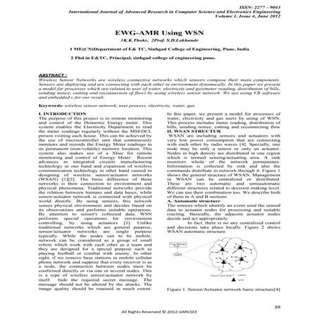 Design and Implementation of Wireless Sensor Node for WSN for Automatic ...