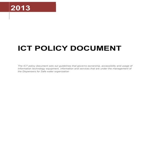 Information Technology policy