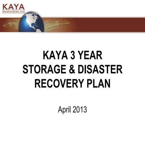 KAYA 3 Yr Plan FINAL with Notes