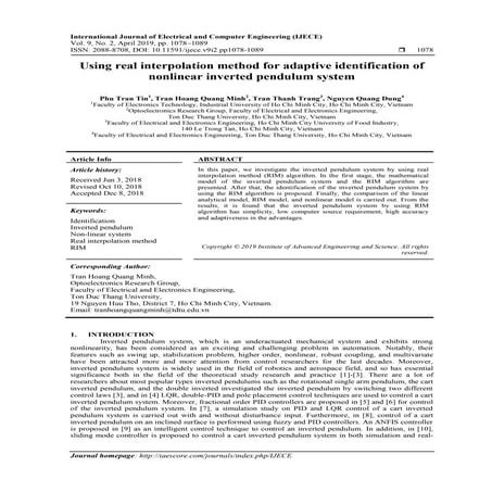 Using real interpolation method for adaptive identification of nonlinear inve...