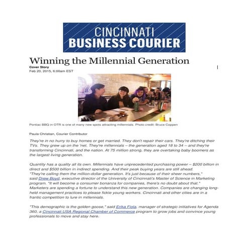 Winning the Millennial Generation