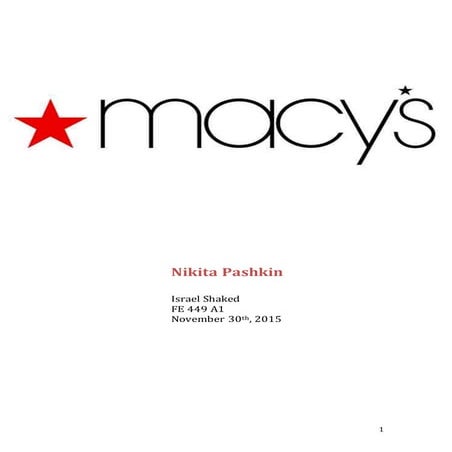 Macy’s | PDF