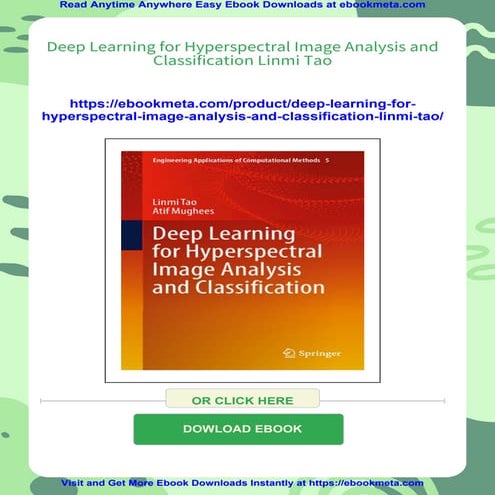 Deep Learning for Hyperspectral Image Analysis and Classification Linmi ...