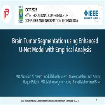 PDF] Brain Tumor Segmentation of MRI Images Using Processed Image Driven  U-Net Architecture