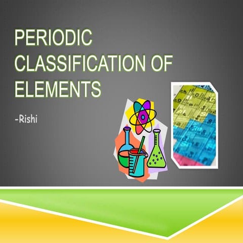Chemistry project Class 10 CBSE(Periodic Table) | PPTX