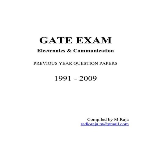 gate-ec-previous-year-papers-1991-2009