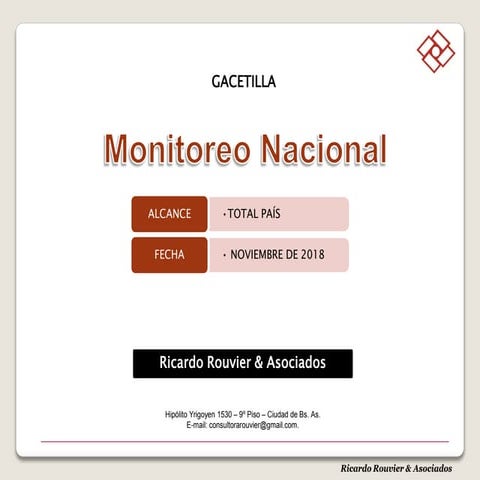 Encuesta de Rouvier Noviembre/2018