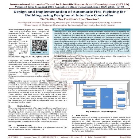 Design and Implementation of Automatic Fire Fighting for Building using Perip...