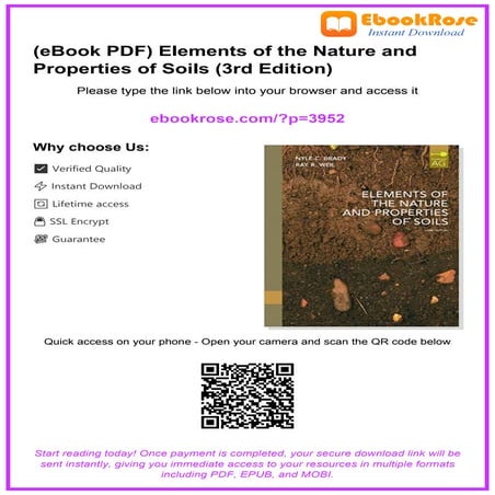 (eBook PDF) Elements of the Nature and Properties of Soils (3rd Edition ...
