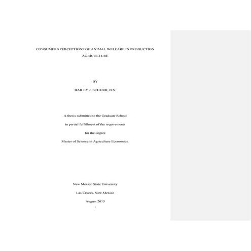 ConsumerPerceptionofAnimalWelfareinProductionAgriculture