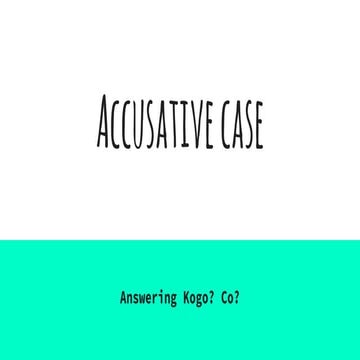 Instrumental Case Work | PPTX
