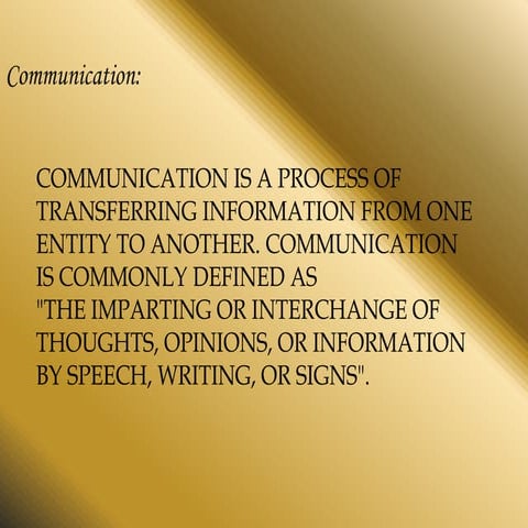Principles of communication