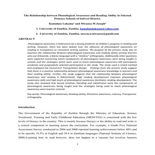 My New Article- Kamalata Lukama