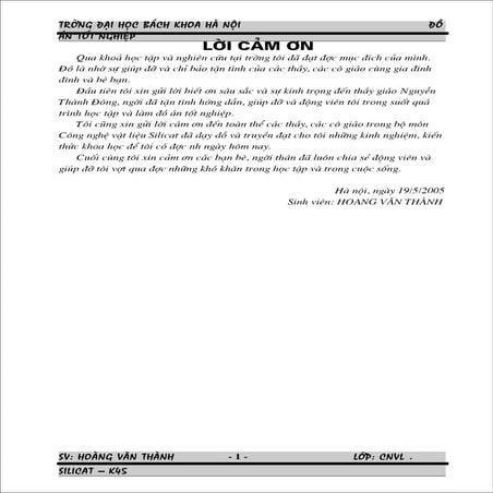 Đồ án thiết kế nhà máy sản xuất gạch ốp lát ceramic