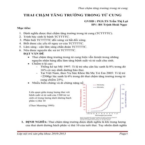 Thai chậm tăng trưởng trong tử cung 