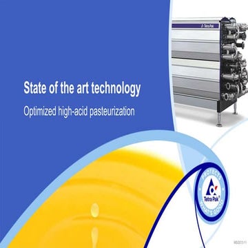 Optimized high-acid pasteurization