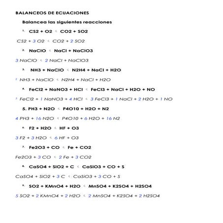 Ejercicios de balanceo por tanteo reacciones quimicas.docx