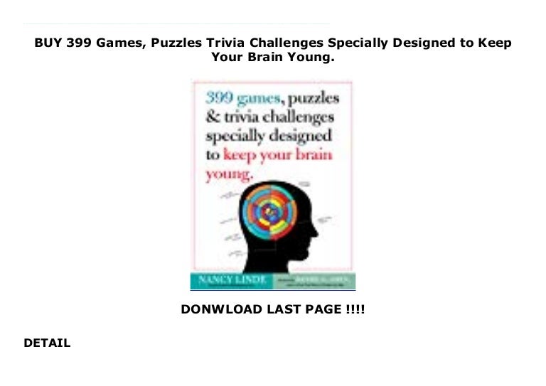 BUY 399 Games Puzzles Trivia Challenges Specially Designed To Keep