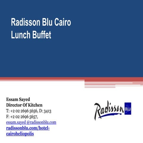 Radisson Blu Cairo BREAKFAST IMPLEMENTATION | PDF