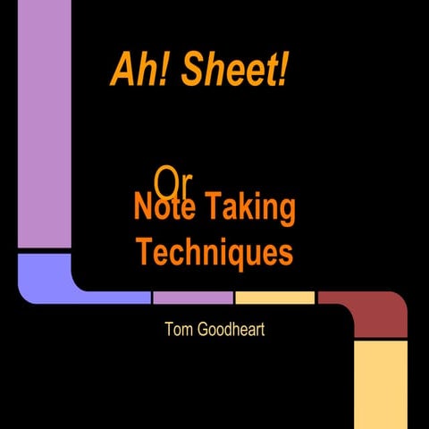 Note Taking Techniques
