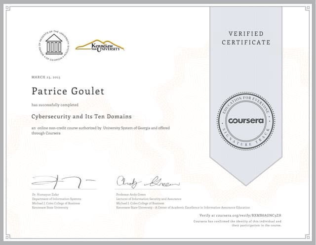 cyber security courses coursera