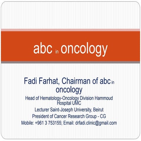 abc oncology . Colon session