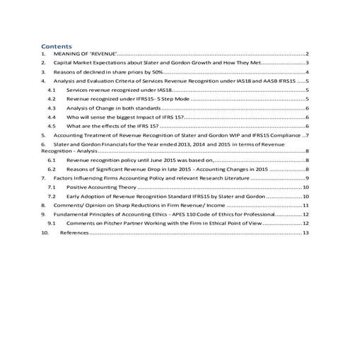 Revenue Recognition Final Assignment