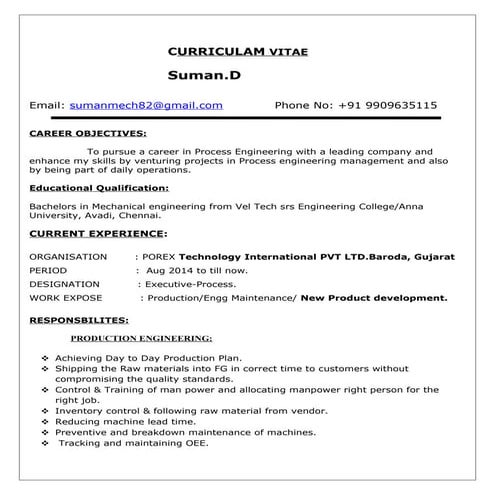 Suman Resume
