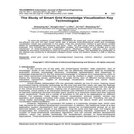 The Study of Smart Grid Knowledge Visualization Key Technologies