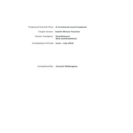 Proposed Growth Plan