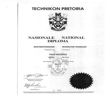 National Deploma Information Technology