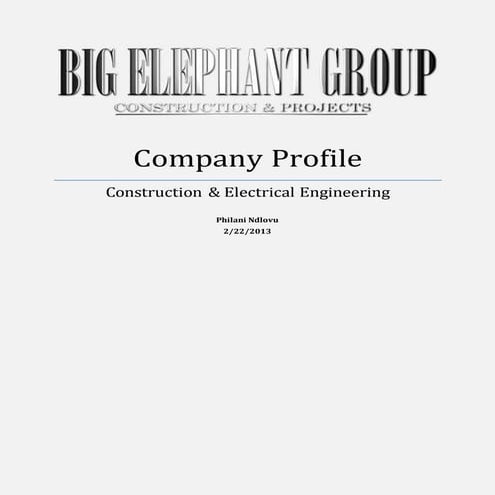 Big Elephant Group - Construction pro