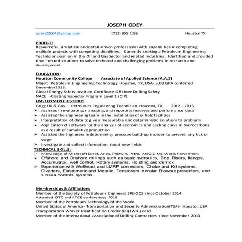 Myresume updated version