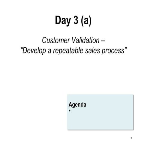 3a customer validation.2013.q2