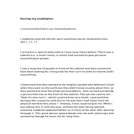 During my meditation | PDF