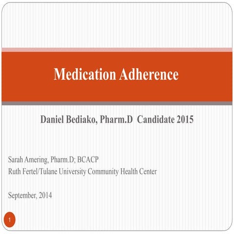 Medication Adherence-DBediako