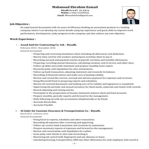 ACCOUNTANT CV