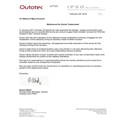 Zoran Ref Letter