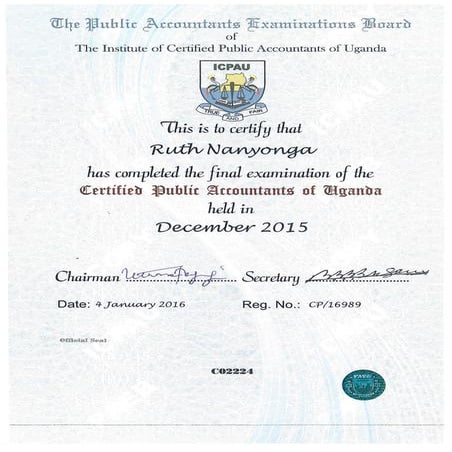 CPA & ACCA CERTIFICATES