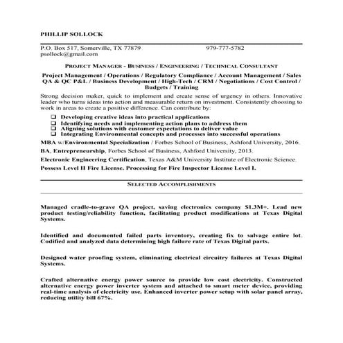 John Thompson Resume 2016 | DOCX