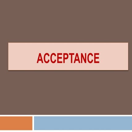 Acceptance 