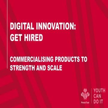 Digital innovation: commercialising programmes to strengthen and scale
