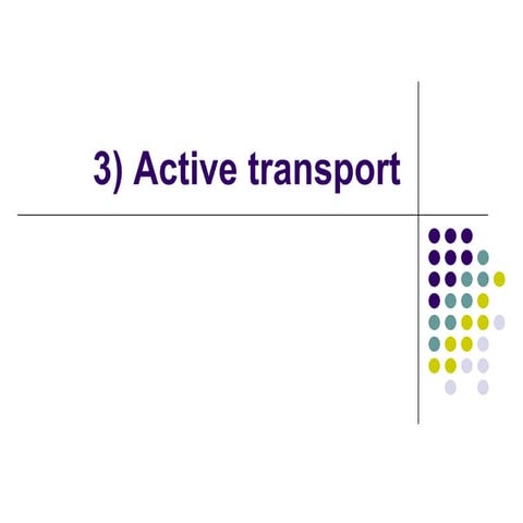 Chapter 3 Movement of Substances Lesson 3 - Active transport and the comparis...