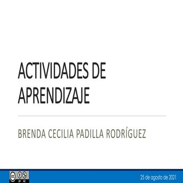 3 Actividades de aprendizaje