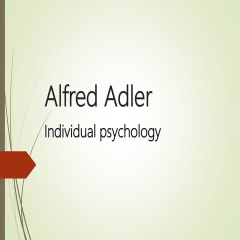Theory of Personality Adlerian 